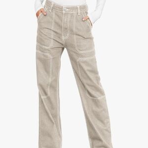 Amazon Women's Wide Leg Pants - Tan